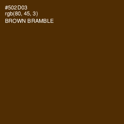 #502D03 - Brown Bramble Color Image